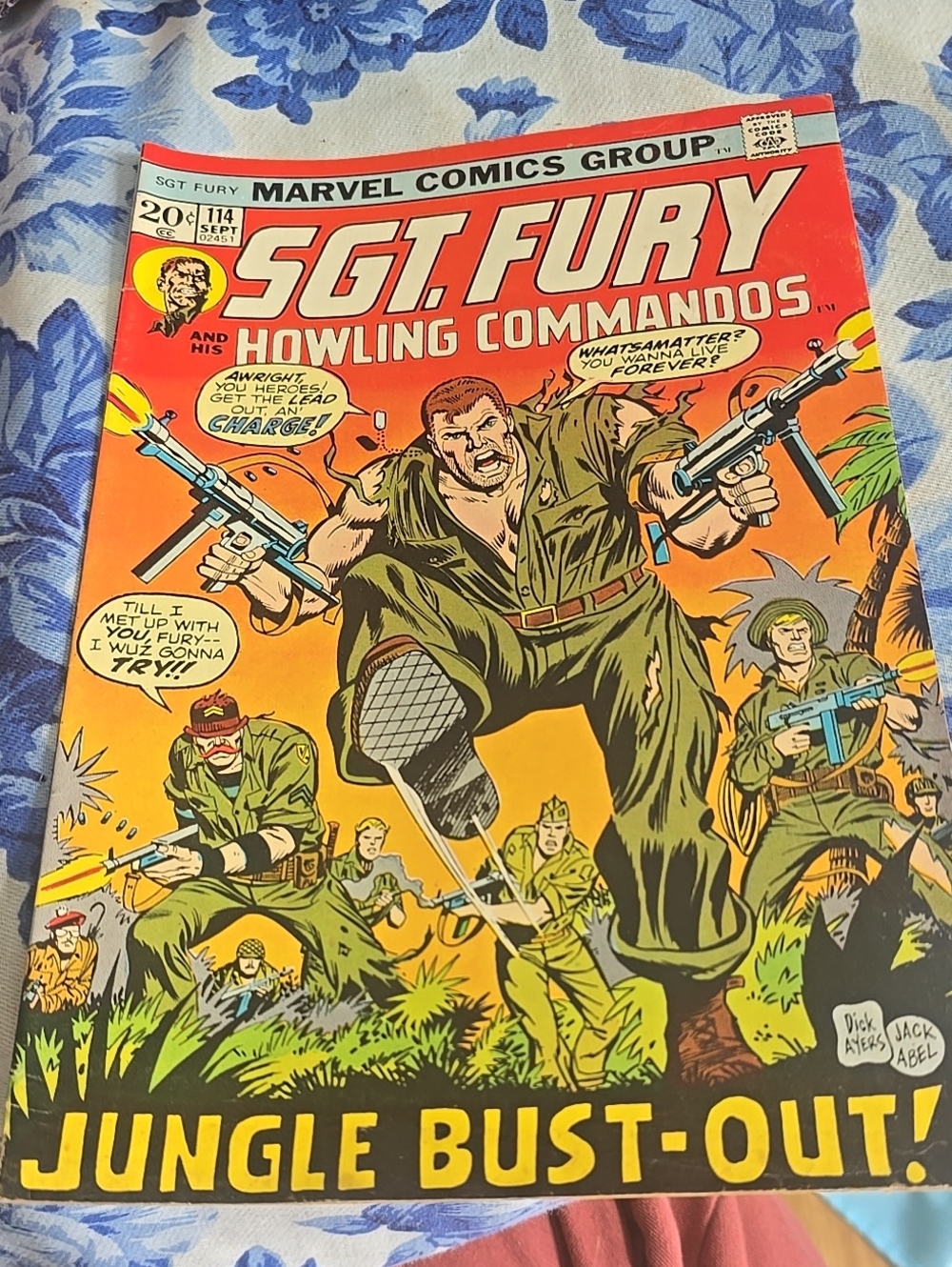 SGT. FURY #114 - JUNGLE BUST-OUT! Marvel Comics 1973